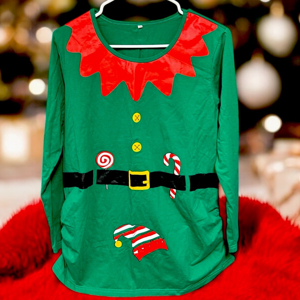Holiday Elf Women's Long Sleeve Top